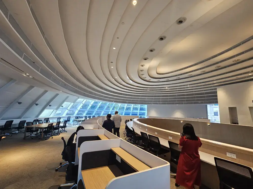 Interior of the Kwa Geok Choo Law Library at Singapore Management University